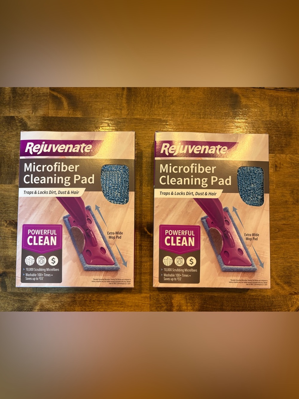 Rejuvenate Click N Clean Microfiber Mop Cleaning Pad Refill x 2